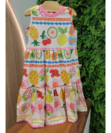 VESTIDO DE FESTA INFANTIL FLORAL